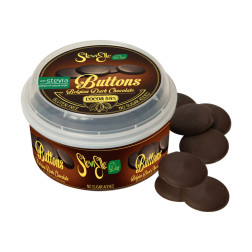 SteviElle Dark Buttons Ciocolată Belgiană Neagră Fără Zahăr, diabet, slăbit