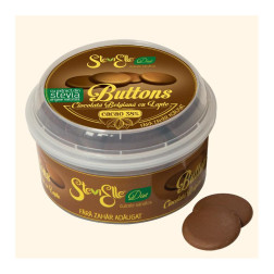 SteviElle Milk Buttons, ciocolată belgiană fără zahăr cu cel mai bun gust
